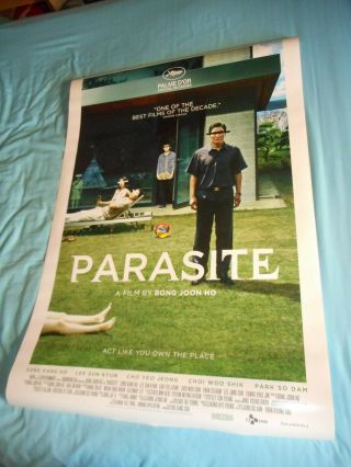 Joon Ho Bong Parasite Official Movie Poster One Sheet Ds 27 " X40 " 2019 Korean