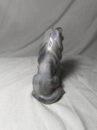 Mosser Collie / Sheltie SUGAR PLUM Glass Dog Figurine Paperweight Purple 4