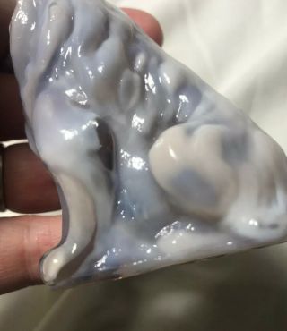 Mosser Collie / Sheltie SUGAR PLUM Glass Dog Figurine Paperweight Purple 6