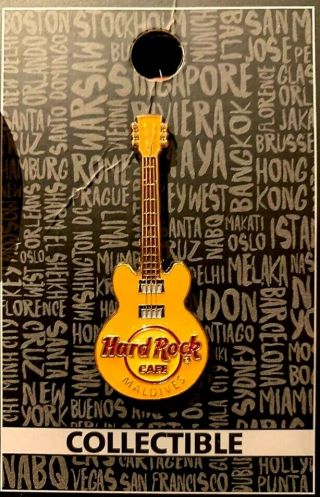 Hard Rock Cafe Maldives 2019 3d Guitar Pin