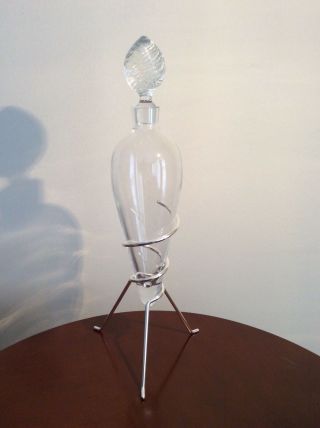 Rosenthal Studio Line Crystal Decanter/vase With Stand,  Germany,  19”
