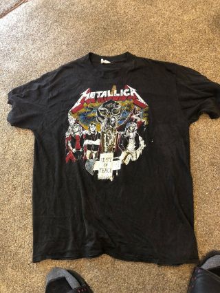 Metallica Lives On Cliff Burton Rest in Peace T - Shirt XL Dedicated Tribute Rare 3