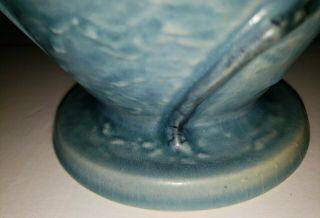 BLUE Roseville pottery MAGNOLIA vase 94 - 9 GOOD CRISP PATTERN 7