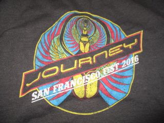 2016 Journey " San Francisco Fest " Concert Tour (xl) Hooded Sweatshirt