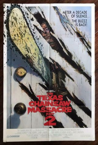 Texas Chainsaw Massacre Part 2 Style B Horror Slasher Gore Movie Poster