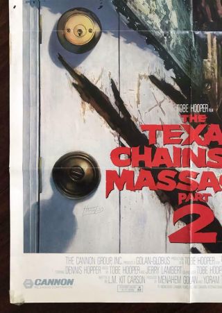 TEXAS CHAINSAW MASSACRE PART 2 Style B Horror Slasher Gore MOVIE POSTER 4