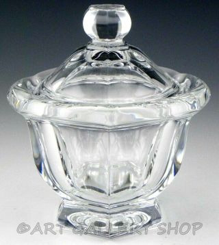 Baccarat France Crystal 5.  5 " Large Harcourt Missouri Candy Dish Jar With Lid