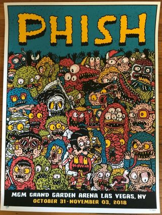 Phish Hex Aunzo Las Vegas Nv Gig Poster Silkscreen Print 585/800