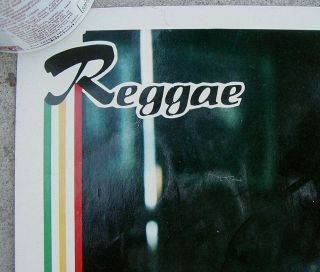 Vtg.  BOB MARLEY POSTER Reggae Lives 12.  5 x 17.  5 inches TUFF GONG 3