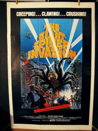 The Giant Spider Invasion 1976 One Sheet Movie Poster Leslie Parrish