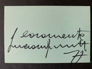 Signed In 1977 - Luciano Pavarotti Vintage Autograph - Opera -