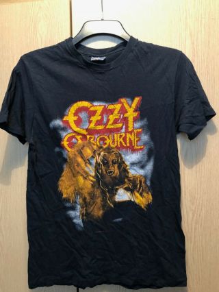 1983 Ozzy Osbourne Uk Tour T - Shirt (medium) Hanes