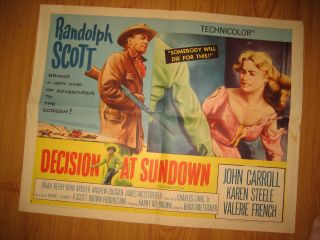 Decision At Sundown 1/2sh Movie Poster