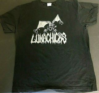 Vintage Concert Tour Shirt Lunachicks Girl Punk Band 1987 First Debut Emo Xl