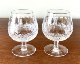 Waterford Crystal Colleen Large Brandy Snifters Set Of 2 Glasses Made In Ireland