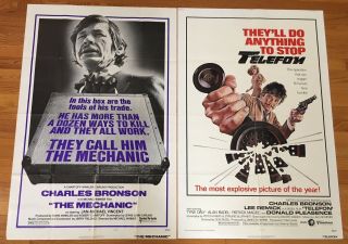 Charles Bronson One - Sheet 27x41 Movie Poster Set: The Mechanic,  Telefon