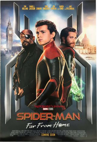 Spider - Man Far From Home Ds 27x40 Poster Tom Holland Jake Gyllenhaal
