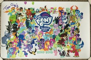 Sdcc Comic Con 2019 My Little Pony Signed Tara Strong Exclusive 11x17