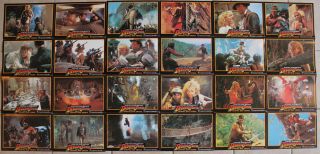 Harrison Ford German Lobby Card Set 24 Indiana Jones Temple Of Doom