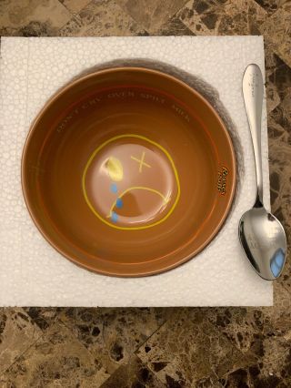 Travis Scott Reese’s Puffs Cereal Bowl And Spoon Set In Hand Cactus Jack