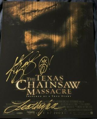 Andrew Bryniarski Signed 16x20 Photo Leatherface Texas Chainsaw Massacre Poster