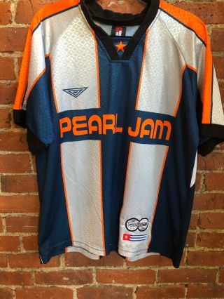 Vintage Pearl Jam 1998 World Tour Soccer futbol Jersey Concert Shirt,  XL 2