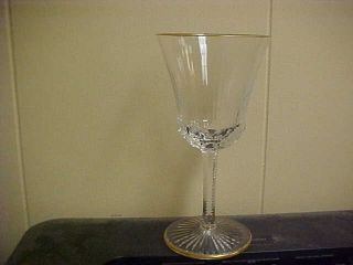 St Louis Crystal Apollo Gold 6 3/8 " Burgundy Wine Goblet (s)