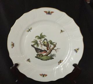 Herend Rothschild Bird Dinner Plate Motif 2