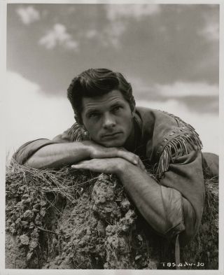 Dewey Martin 1952 Portrait.  The Big Sky Handsome Linen - Back