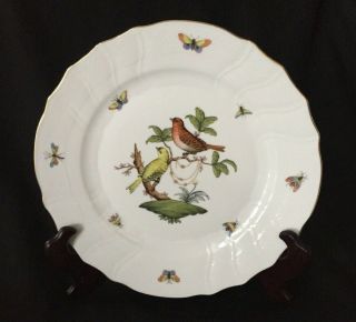 Herend Rothschild Bird Dinner Plate Motif 6