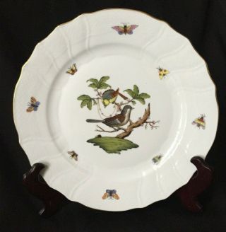 Herend Rothschild Bird Dinner Plate Motif 1
