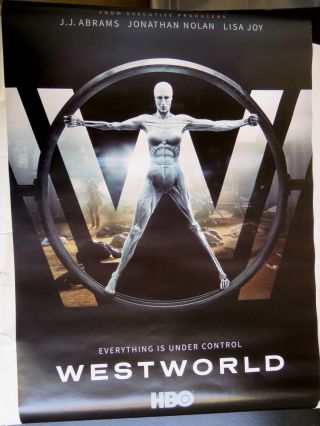 SDCC 2017 Hall H HBO Westworld Swag Promo Drawstring Bag and 20” X 13.  5” Poster 3