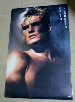 Dolph Lundgren 1980s Rocky Iv Drago Trends Shirtless Hollywood Poster Fn