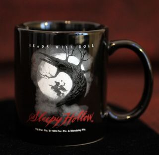 Sleepy Hollow 1999 Ceramic Coffee Mug Heads Will Roll Johnny Depp Tim Burton