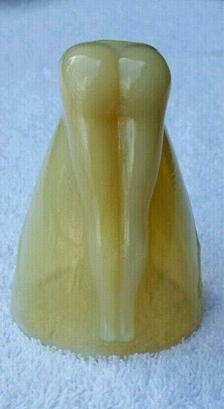 Vintage Mckee Bottoms Up Shot Glass Cup Custard Uranium Shot 1930s Shines 77725