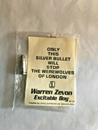 Warren Zevon Werewolves Of London Excitable Boy 1978 Asylum Promo Silver Bullet