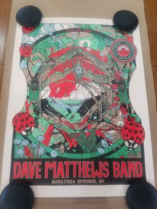 Dave Matthews Band Poster Saratoga Springs Ny 6/13 Spac N2 Tyler Stout 175/1000