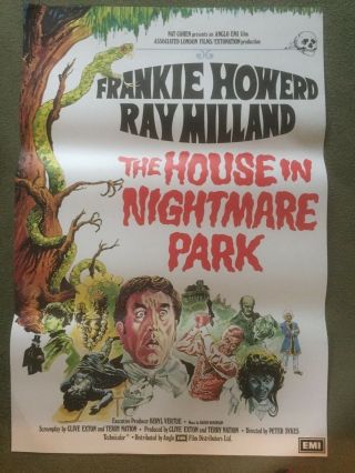 The House In Nightmare Park 1973 British Film Poster Frankie Howerd