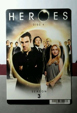 Heroes Season 3 Tv Show Mini Poster Backer Card (not A Movie)
