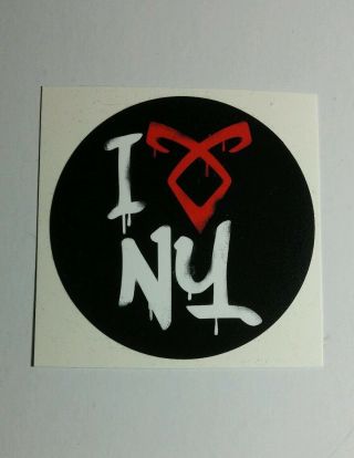I Love ❤ Ny York Shadowhunters The Mortal Instruments Small 2x2 Tv Sticker
