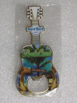 Hard Rock Cafe Punta Cana Guitar Bottle Opener Magnet