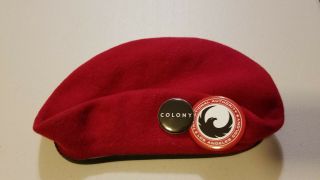 Sdcc 2015 (comic - Con Exclusive) Colony Red Beret With 2 Enamel Pins Size: 7 1/4