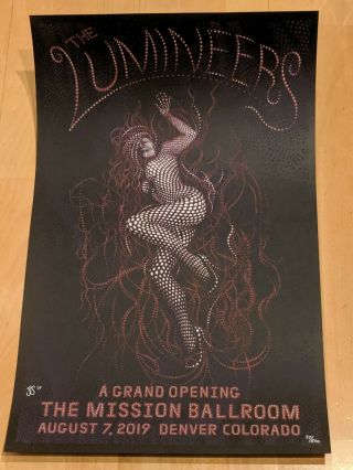 Lumineers - Mission Ballroom Grand Opening Poster