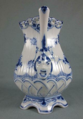 ROYAL COPENHAGEN First Quality BLUE FLUTED FULL LACE MILK PITCHER 1140 4