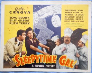 Sleepytime Gal Lobby Card Judy Canova And Billy Gilbert Comedy 1942