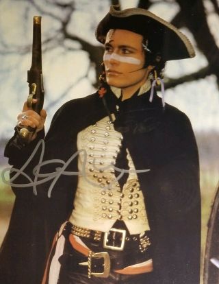 Adam Ant Hand Signed 8x10 Photo W/ Holo Awesome