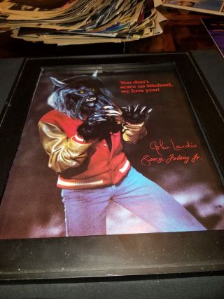Michael Jackson Rare Thriller Making Of Promo Poster Ad Framed 3