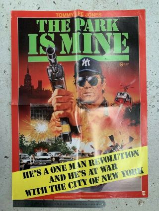 The Park Is Mine Australian Cbs - Fox Vhs Era Video Poster Movie Cult 80s Action
