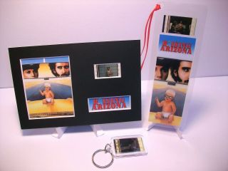 Raising Arizona 3 Piece Movie Film Cell Memorabilia Compliments Dvd Poster Cd