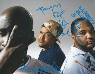 De La Soul Signed 8x10 Photo Hip Hop Rap " Me,  Myself,  And I " Maseo Posdnuos Dave
